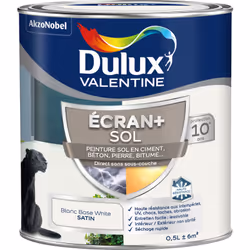 LIVRAISON OFFERTE DES 39€ D’ACHAT ET RETOUR GRATUIT ! Peinture Dulux Valentine Ecran+ Sol Satin Blanc 0,5 L Notre gamme Ecran ...
