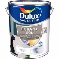 LIVRAISON OFFERTE DES 39€ D’ACHAT ET RETOUR GRATUIT ! Peinture Dulux Valentine Ecran+ Sol Satin Blanc 5 L Notre gamme Ecran + ...