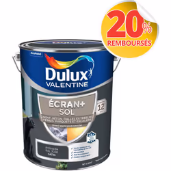 LIVRAISON OFFERTE DES 39€ D’ACHAT ET RETOUR GRATUIT ! Peinture Dulux Valentine Ecran+ Sol Satin Gris Anthracite 5 L Notre gam ...