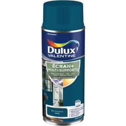 Dulux Valentine - ecran+ multi-supports exterieure - Peinture en Phase Aqueuse Éxtérieur - Satin Bleu Amazone aérosol 400 ml