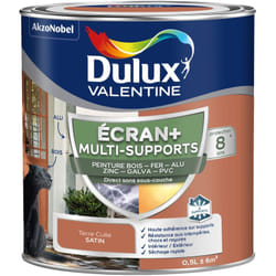 ECRAN+ MULTI-SUPPORTS EXTERIEURE - Peinture en Phase Aqueuse Éxtérieur - Satin Terre Cuite 0,5 L - Dulux Valentine