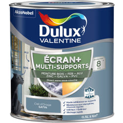 Dulux Valentine - ecran+ multi-supports exterieure - Peinture en Phase Aqueuse Éxtérieur - Satin Ciel d'Orage 0,5 l