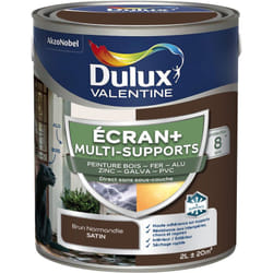 Dulux Valentine - ecran+ multi-supports exterieure - Peinture en Phase Aqueuse Éxtérieur - Satin Brun Normandie 2 l