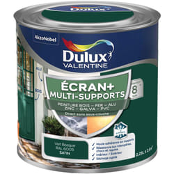 Dulux Valentine - ecran+ multi-supports exterieure - Peinture en Phase Aqueuse Éxtérieur - Satin Vert Basque 0,25 l