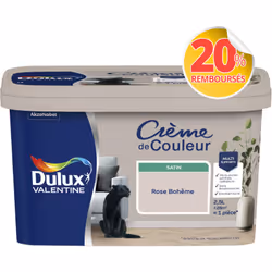 LIVRAISON OFFERTE DES 39€ D’ACHAT ET RETOUR GRATUIT ! Dulux Valentine Crème de couleur : La peinture Dulux Valentine Crème de ...