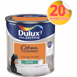 LIVRAISON OFFERTE DES 39€ D’ACHAT ET RETOUR GRATUIT ! Dulux Valentine Crème de couleur : La peinture Dulux Valentine Crème de ...