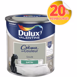 LIVRAISON OFFERTE DES 39€ D’ACHAT ET RETOUR GRATUIT ! Dulux Valentine Crème de couleur : La peinture Dulux Valentine Crème de ...