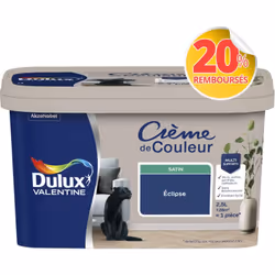 LIVRAISON OFFERTE DES 39€ D’ACHAT ET RETOUR GRATUIT ! Dulux Valentine Crème de couleur : La peinture Dulux Valentine Crème de ...