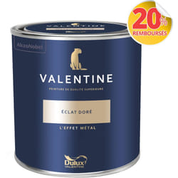 Peinture intérieure de haute qualité - Valentine - Couleur intense & pouvoir couvrant élevé - Mat Velouté Éclat doré 1 l - Dulux Valentine