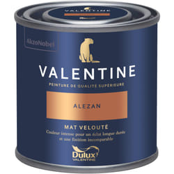 Dulux Valentine - Peinture intérieure de haute qualité - Valentine - Couleur intense & pouvoir couvrant élevé - Mat Velouté Alezan 0,125 l