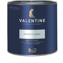 Dulux Valentine - Peinture intérieure de haute qualité - Valentine - Couleur intense & pouvoir couvrant élevé - Mat Velouté Myosotis Timide 2 l