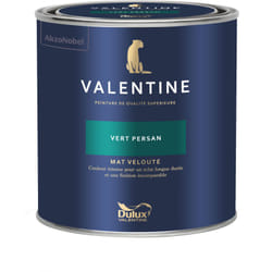 Dulux Valentine - Peinture intérieure de haute qualité - Valentine - Couleur intense & pouvoir couvrant élevé - Mat Velouté Vert Persan 0,5 l