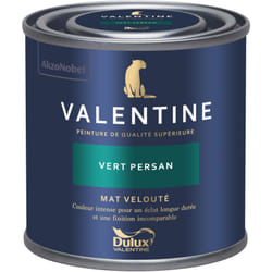 Dulux Valentine - Peinture intérieure de haute qualité - Valentine - Couleur intense & pouvoir couvrant élevé - Mat Velouté Vert Persan 0,125 l