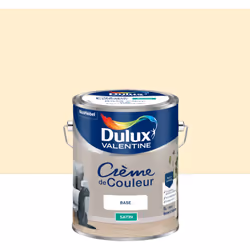 LIVRAISON OFFERTE DES 39€ D’ACHAT ET RETOUR GRATUIT ! Dulux Valentine Crème de couleur : Une texture crème facile à appliquer ...