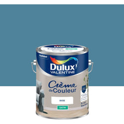 Peinture Crème De Couleur Satin Bleu Canard 5L Dulux Valentine