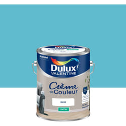 Peinture Crème De Couleur Satin Bleu Caraïbes 5L Dulux Valentine