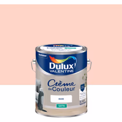 LIVRAISON OFFERTE DES 39€ D’ACHAT ET RETOUR GRATUIT ! Dulux Valentine Crème de couleur : Une texture crème facile à appliquer ...