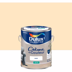 LIVRAISON OFFERTE DES 39€ D’ACHAT ET RETOUR GRATUIT ! Dulux Valentine Crème de couleur : Une texture crème facile à appliquer ...