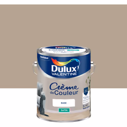 LIVRAISON OFFERTE DES 39€ D’ACHAT ET RETOUR GRATUIT ! Dulux Valentine Crème de couleur : Une texture crème facile à appliquer ...