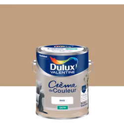LIVRAISON OFFERTE DES 39€ D’ACHAT ET RETOUR GRATUIT ! Dulux Valentine Crème de couleur : Une texture crème facile à appliquer ...