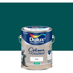 Peinture Crème De Couleur Satin Emeraude 5L Dulux Valentine