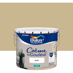 LIVRAISON OFFERTE DES 39€ D’ACHAT ET RETOUR GRATUIT ! Dulux Valentine Crème de couleur : Une texture crème facile à appliquer ...