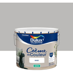 Dulux Valentine - Peinture Crème De Couleur Satin Béton Gris 10L