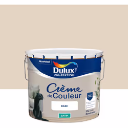 LIVRAISON OFFERTE DES 39€ D’ACHAT ET RETOUR GRATUIT ! Dulux Valentine Crème de couleur : Une texture crème facile à appliquer ...