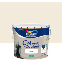 Peinture Crème De Couleur Satin Fleur de coton 10L Dulux Valentine