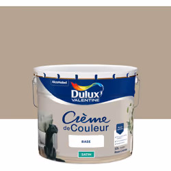 LIVRAISON OFFERTE DES 39€ D’ACHAT ET RETOUR GRATUIT ! Dulux Valentine Crème de couleur : Une texture crème facile à appliquer ...