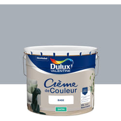 Peinture Crème De Couleur Satin Gris Angora 10L Dulux Valentine