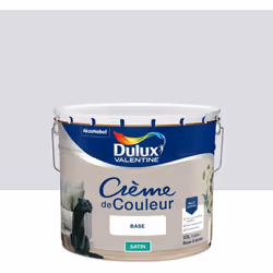 LIVRAISON OFFERTE DES 39€ D’ACHAT ET RETOUR GRATUIT ! Dulux Valentine Crème de couleur : Une texture crème facile à appliquer ...