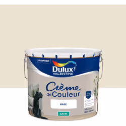 LIVRAISON OFFERTE DES 39€ D’ACHAT ET RETOUR GRATUIT ! Dulux Valentine Crème de couleur : Une texture crème facile à appliquer ...