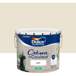 Dulux Valentine - Peinture Crème De Couleur Satin Lin Clair 10L
