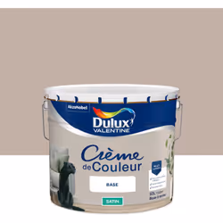 LIVRAISON OFFERTE DES 39€ D’ACHAT ET RETOUR GRATUIT ! Dulux Valentine Crème de couleur : Une texture crème facile à appliquer ...
