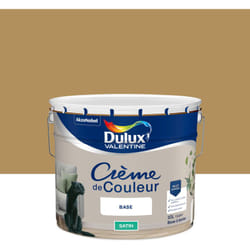Dulux Valentine - Peinture Crème De Couleur Satin Ocre Doré 10L