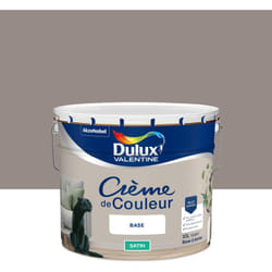 Peinture Crème De Couleur Satin Terre cendrée 10L Dulux Valentine