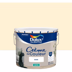LIVRAISON OFFERTE DES 39€ D’ACHAT ET RETOUR GRATUIT ! Dulux Valentine Crème de couleur : Une texture crème facile à appliquer ...