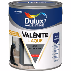 Peinture boiserie gris anthracite brillant DULUX VALENTINE Valenite 2l