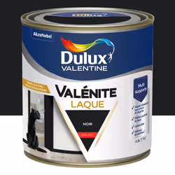 Peinture boiserie noir brillant DULUX VALENTINE Valenite 0.5l