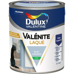 Dulux Valentine Peinture Laque Valénite Intérieur et Extérieur Multi-supports - Finition parfaite et lisse, Haute Résistance - Satin Bleu Horizon 2 L