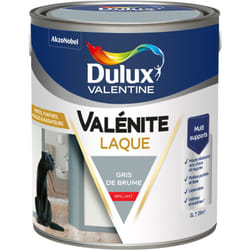 Dulux Valentine - Peinture Laque Valénite Intérieur et Extérieur Multi-supports - Finition parfaite et lisse, Haute Résistance - Brillant Gris de