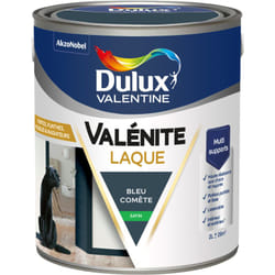 Dulux Valentine - Peinture Laque Valénite Intérieur et Extérieur Multi-supports - Finition parfaite et lisse, Haute Résistance - Satin Bleu Comète 2 l