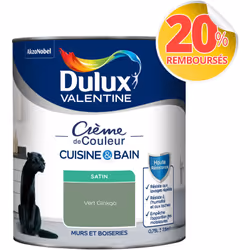 LIVRAISON OFFERTE DES 39€ D’ACHAT ET RETOUR GRATUIT ! Peinture intérieure Crème de Couleur Cuisine et Bain Satin 0,75 L La pe ...