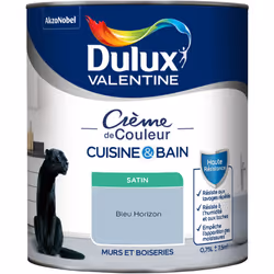 LIVRAISON OFFERTE DES 39€ D’ACHAT ET RETOUR GRATUIT ! Peinture intérieure Crème de Couleur Cuisine et Bain Satin 0,75 L La pe ...