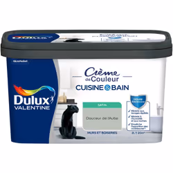 LIVRAISON OFFERTE DES 39€ D’ACHAT ET RETOUR GRATUIT ! Peinture intérieure Crème de Couleur Cuisine et Bain Satin 2 L La peint ...