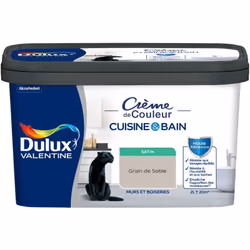 LIVRAISON OFFERTE DES 39€ D’ACHAT ET RETOUR GRATUIT ! Peinture intérieure Crème de Couleur Cuisine et Bain Satin 2 L La peint ...