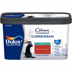 LIVRAISON OFFERTE DES 39€ D’ACHAT ET RETOUR GRATUIT ! Peinture intérieure Crème de Couleur Cuisine et Bain Satin 2 L La peint ...