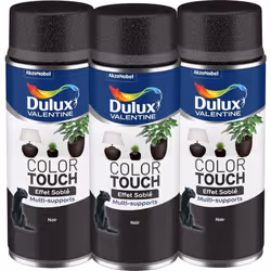 LIVRAISON OFFERTE DES 39€ D’ACHAT ET RETOUR GRATUIT ! Peinture Aérosol Color Touch Dulux Valentine - Multi-Pack de 3 Aérosols ...