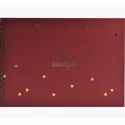 Exacompta 16453E, Rouge, 50 feuilles, Carton, 100 feuilles, 320 mm, 220 mm